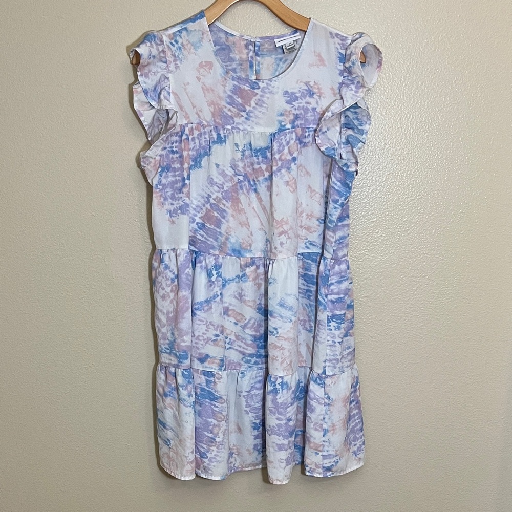 Sweet Storm Pastel Tie-Dye Plus Size Dress